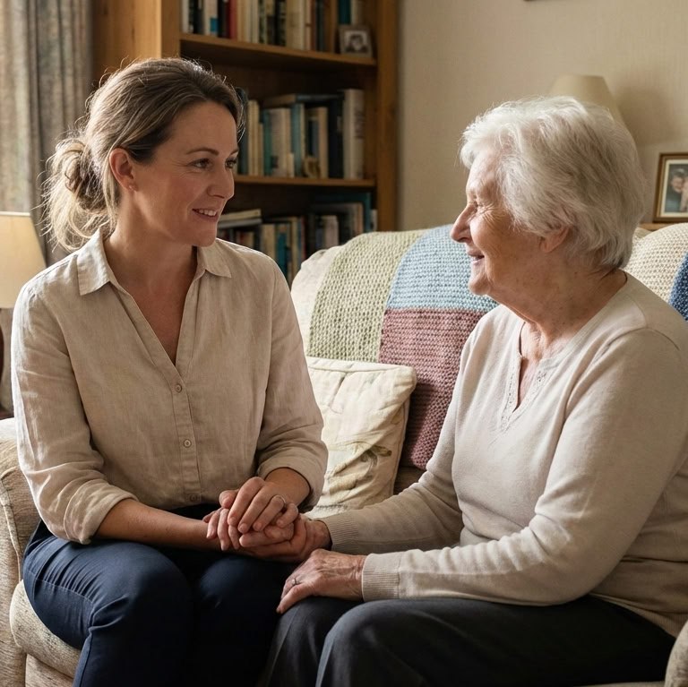 Медицинский специалист в домашней обстановке